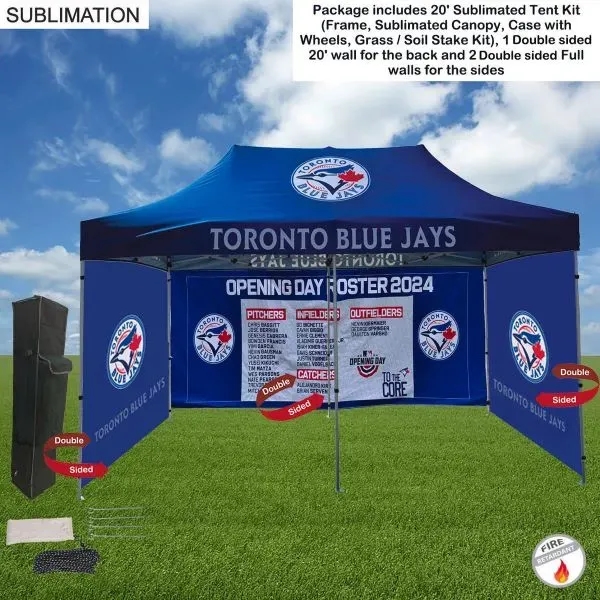 Item #SU759-38 Full Privacy Tent Package 2, 20' Sublimated Tent Kit