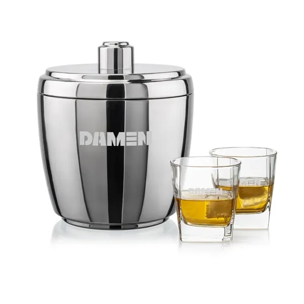 The Pescara Ice Bucket & On-the-Rocks Set combines modern style with... from ASI 84592 St Regis Group