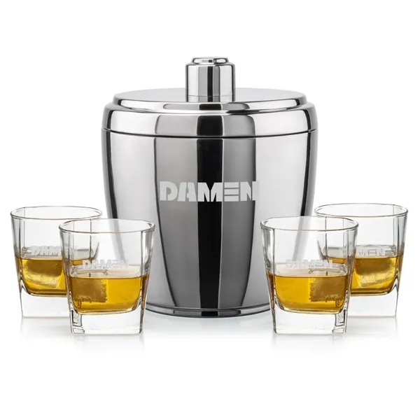 The Pescara Ice Bucket & On-the-Rocks Set combines modern style with... from ASI 84592 St Regis Group