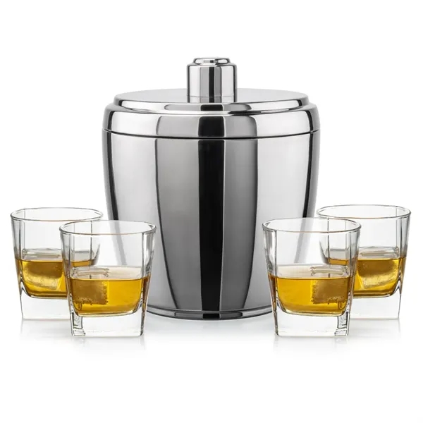 The Pescara Ice Bucket & On-the-Rocks Set combines modern style with... from ASI 84592 St Regis Group