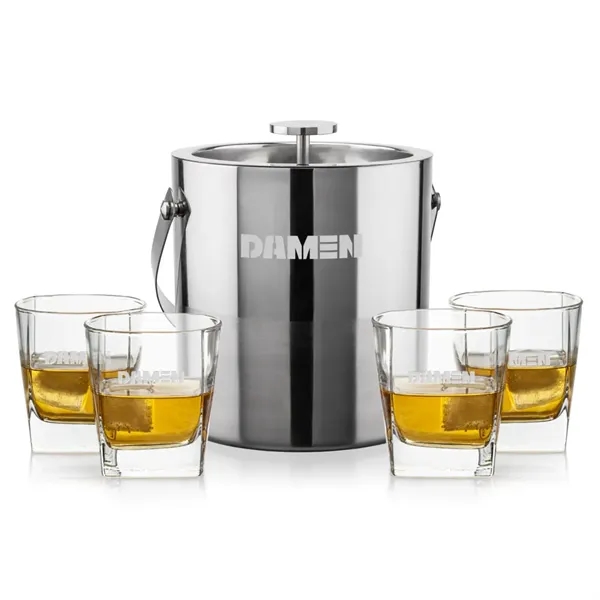 The Catania Ice Bucket with On-the-Rocks Set brings refined style and... from ASI 84592 St Regis Group