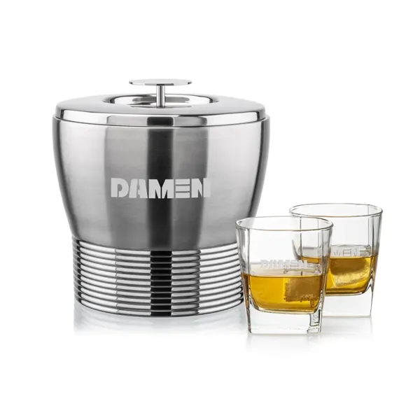 The Genoa Ice Bucket & On-the-Rocks Set is designed for effortless... from ASI 84592 St Regis Group