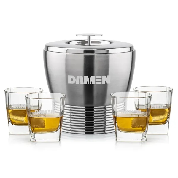 The Genoa Ice Bucket & On-the-Rocks Set is designed for effortless... from ASI 84592 St Regis Group