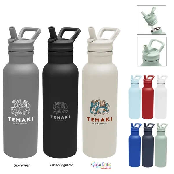 17 oz. recycled stainless steel bottle with double wall insulation, lid... from ASI 61125 Hit Promotional Products / Hit®