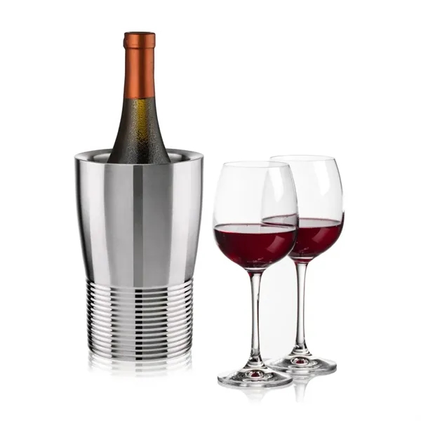 The Genoa Wine Cooler & Wine Glass Set brings a sleek,... from ASI 84592 St Regis Group