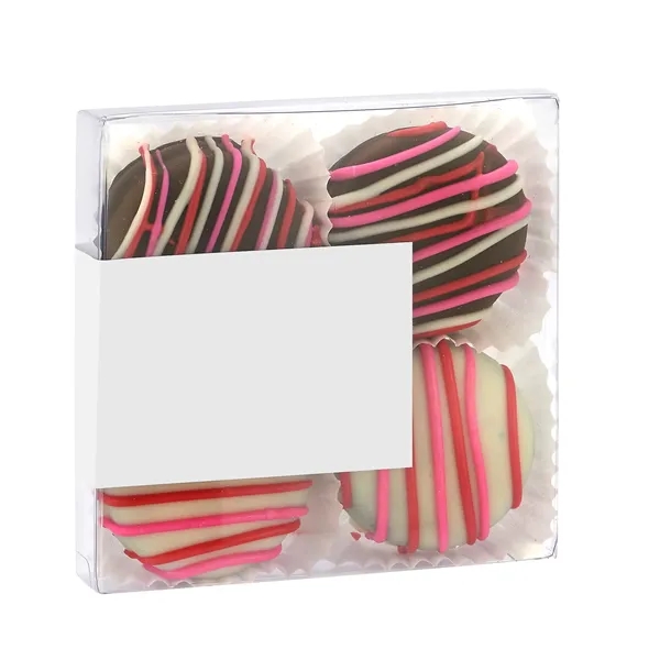 2 Milk + 2 White Chocolate covered Oreos with red and... from ASI 71685 Midnite Snax®