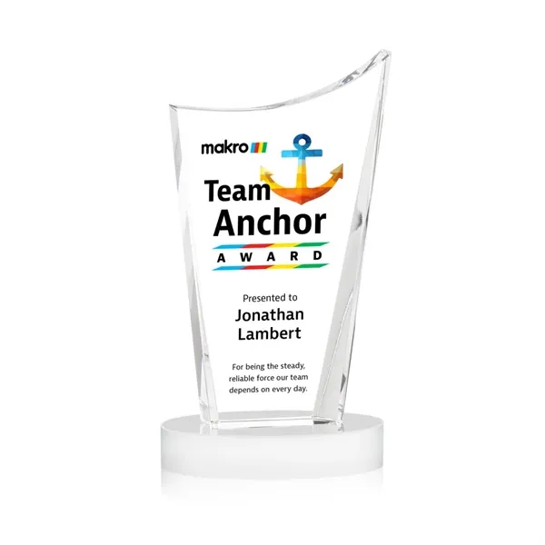 The Burnett VividPrint™ Award is a striking optical crystal recognition piece... from ASI 84592 St Regis Group / St Regis