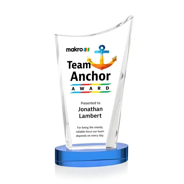 The Burnett VividPrint™ Award is a striking optical crystal recognition piece... from ASI 84592 St Regis Group / St Regis