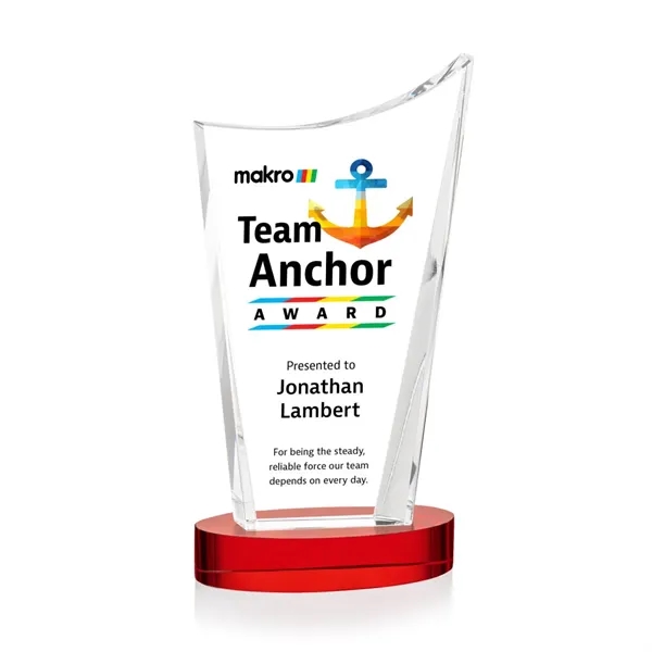 The Burnett VividPrint™ Award is a striking optical crystal recognition piece... from ASI 84592 St Regis Group / St Regis