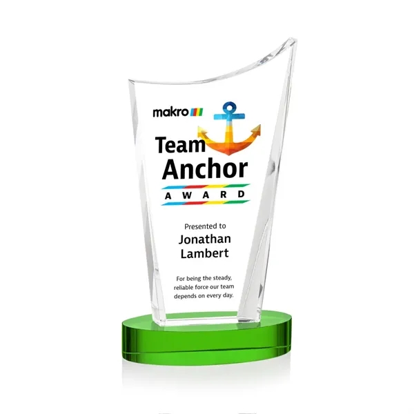 The Burnett VividPrint™ Award is a striking optical crystal recognition piece... from ASI 84592 St Regis Group / St Regis