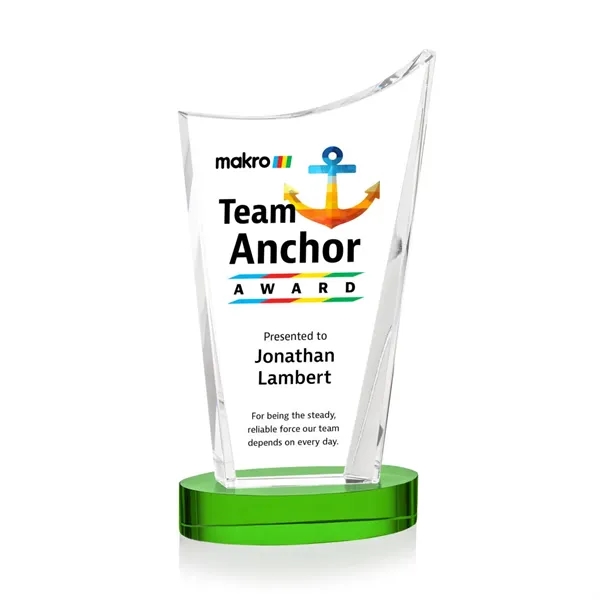 The Burnett VividPrint™ Award is a striking optical crystal recognition piece... from ASI 84592 St Regis Group / St Regis