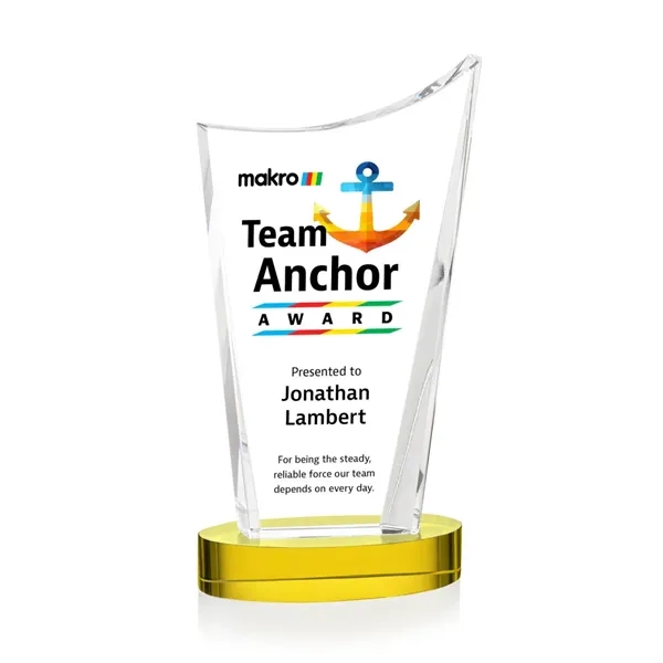 The Burnett VividPrint™ Award is a striking optical crystal recognition piece... from ASI 84592 St Regis Group / St Regis