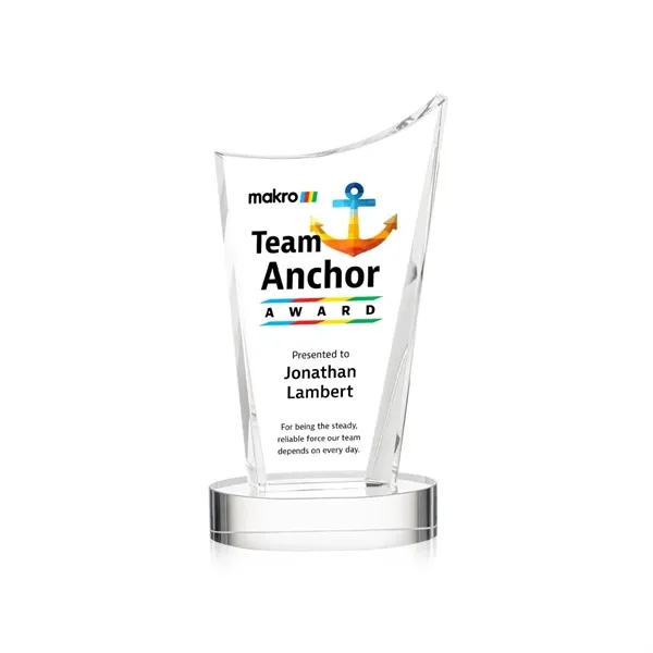 The Burnett VividPrint™ Award is a striking optical crystal recognition piece... from ASI 84592 St Regis Group / St Regis