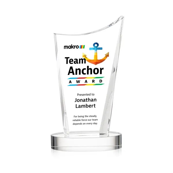 The Burnett VividPrint™ Award is a striking optical crystal recognition piece... from ASI 84592 St Regis Group / St Regis