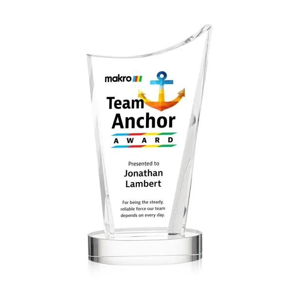 The Burnett VividPrint™ Award is a striking optical crystal recognition piece... from ASI 84592 St Regis Group / St Regis