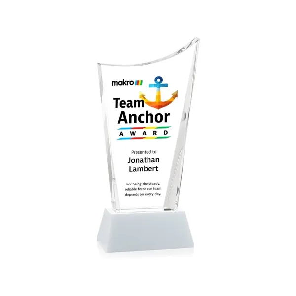 Burnett VividPrint™ Award on Newhaven Base - White... from ASI 84592 St Regis Group / St Regis