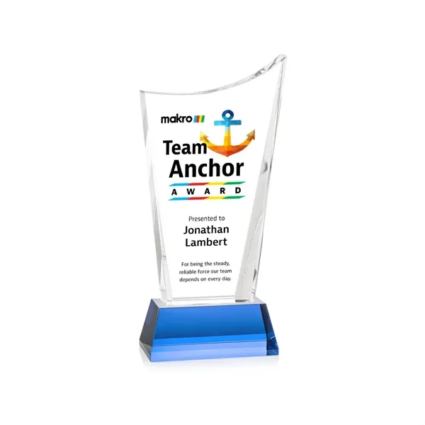 Burnett VividPrint™ Award on Newhaven Base - Sky Blue... from ASI 84592 St Regis Group / St Regis