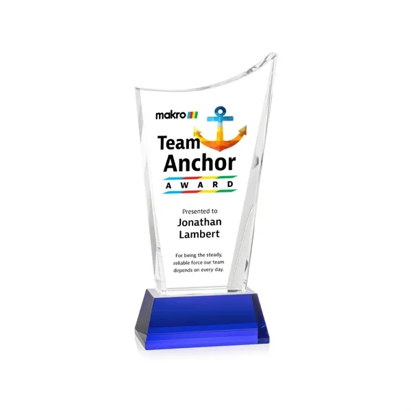 Burnett VividPrint™ Award on Newhaven Base - Blue... from ASI 84592 St Regis Group / St Regis