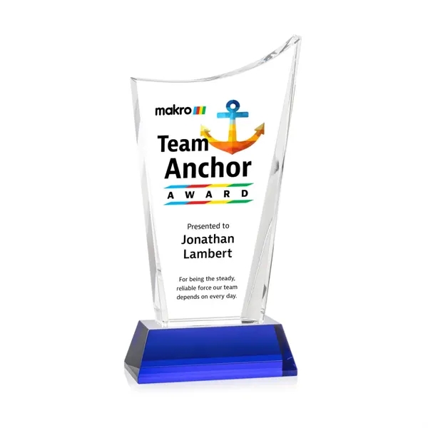 Burnett VividPrint™ Award on Newhaven Base - Blue... from ASI 84592 St Regis Group / St Regis