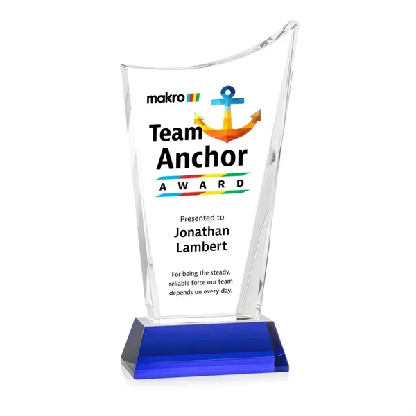 Burnett VividPrint™ Award on Newhaven Base - Blue... from ASI 84592 St Regis Group / St Regis