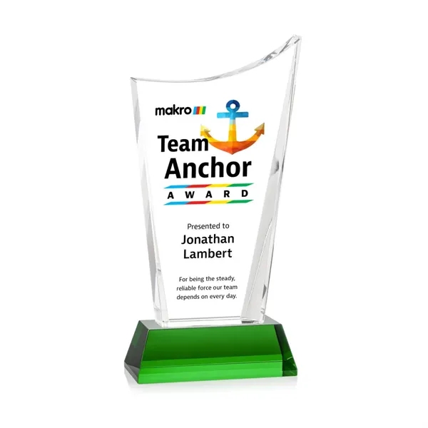 Burnett VividPrint™ Award on Newhaven Base - Green... from ASI 84592 St Regis Group / St Regis