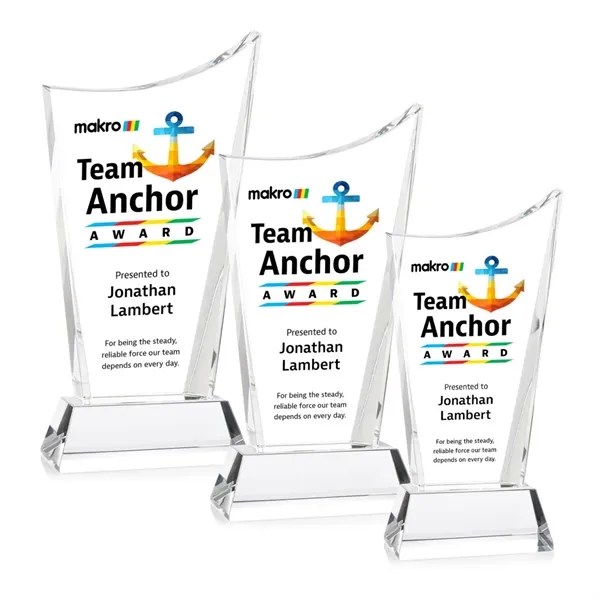 Burnett VividPrint™ Award on Newhaven Base - Clear... from ASI 84592 St Regis Group / St Regis