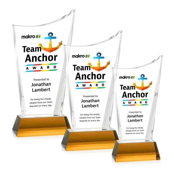 Burnett VividPrint™ Award on Newhaven Base - Amber... from ASI 84592 St Regis Group / St Regis