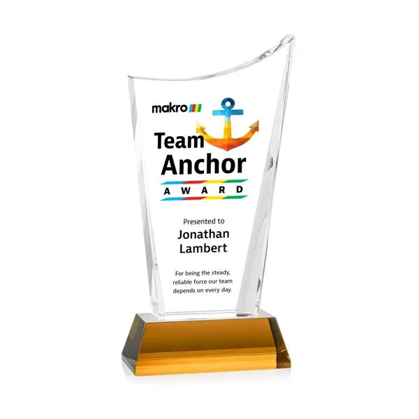 Burnett VividPrint™ Award on Newhaven Base - Amber... from ASI 84592 St Regis Group / St Regis