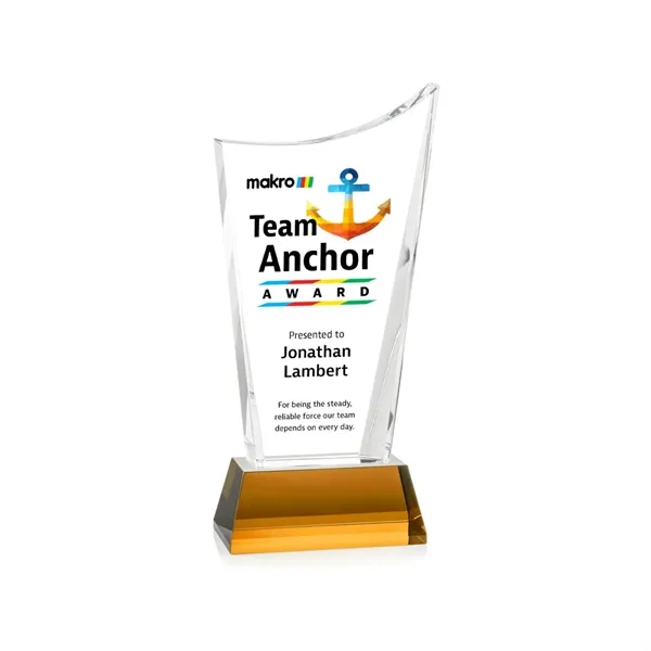 Burnett VividPrint™ Award on Newhaven Base - Amber... from ASI 84592 St Regis Group / St Regis