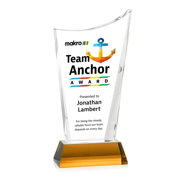 Burnett VividPrint™ Award on Newhaven Base - Amber... from ASI 84592 St Regis Group / St Regis