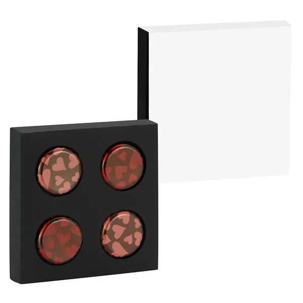 Sweetheart Artisan Truffle Box with 4 Valentine's Day Truffles... from ASI 71685 Midnite Snax®