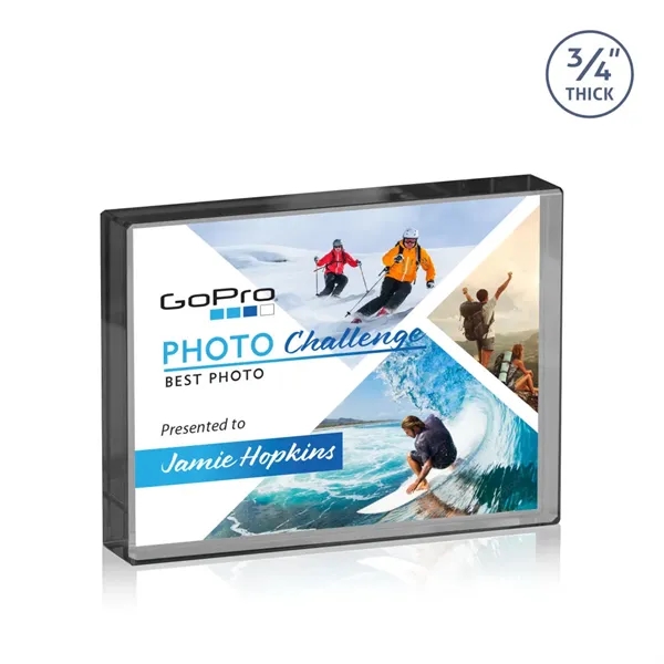 The expertly crafted VividPrint™ Verona is a Starfire crystal rectangle award... from ASI 84592 St Regis Group / St Regis