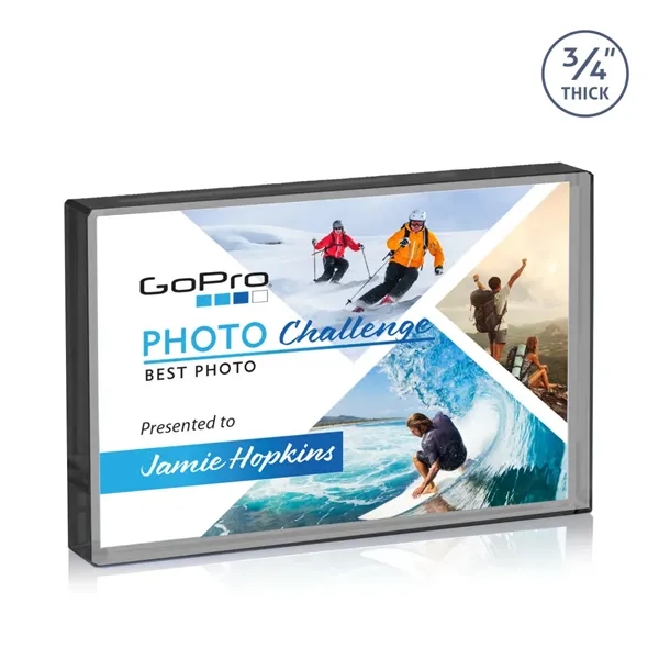 The expertly crafted VividPrint™ Verona is a Starfire crystal rectangle award... from ASI 84592 St Regis Group / St Regis