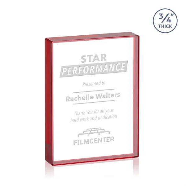 The expertly crafted Verona is a Starfire crystal rectangle award destined... from ASI 84592 St Regis Group / St Regis