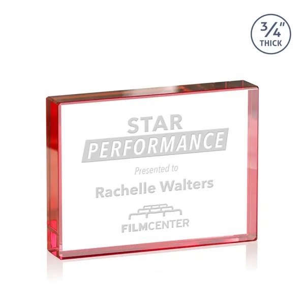 The expertly crafted Verona is a Starfire crystal rectangle award destined... from ASI 84592 St Regis Group / St Regis