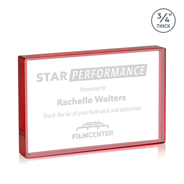 The expertly crafted Verona is a Starfire crystal rectangle award destined... from ASI 84592 St Regis Group / St Regis
