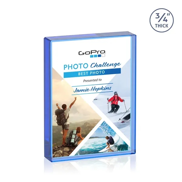 The expertly crafted VividPrint™ Verona is a Starfire crystal rectangle award... from ASI 84592 St Regis Group / St Regis