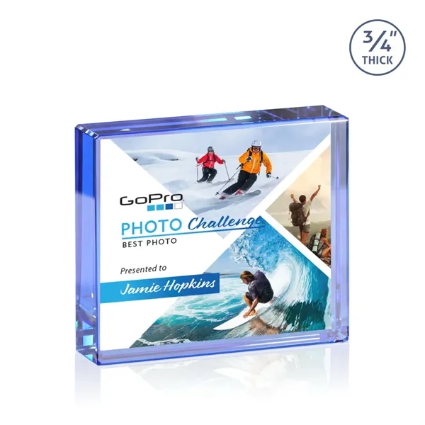 The expertly crafted VividPrint™ Verona is a Starfire crystal rectangle award... from ASI 84592 St Regis Group / St Regis