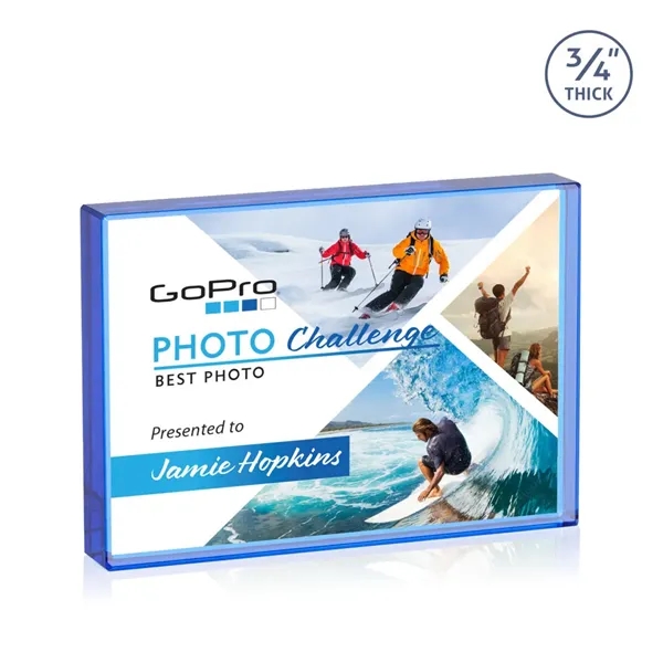 The expertly crafted VividPrint™ Verona is a Starfire crystal rectangle award... from ASI 84592 St Regis Group / St Regis