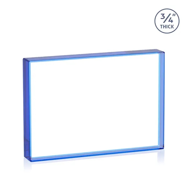 The expertly crafted VividPrint™ Verona is a Starfire crystal rectangle award... from ASI 84592 St Regis Group / St Regis