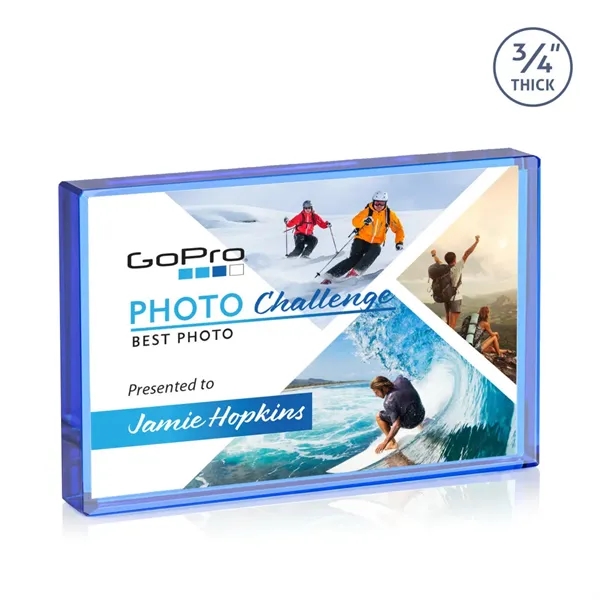 The expertly crafted VividPrint™ Verona is a Starfire crystal rectangle award... from ASI 84592 St Regis Group / St Regis