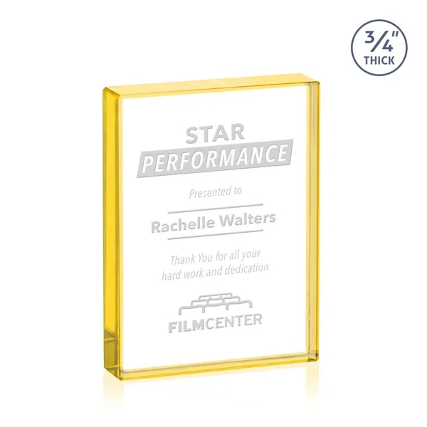 The expertly crafted Verona is a Starfire crystal rectangle award destined... from ASI 84592 St Regis Group / St Regis