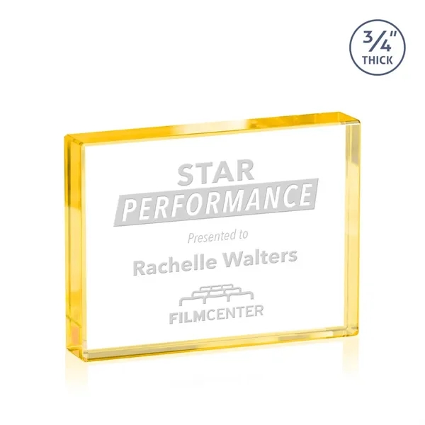 The expertly crafted Verona is a Starfire crystal rectangle award destined... from ASI 84592 St Regis Group / St Regis