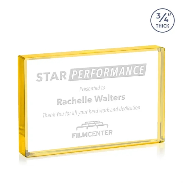 The expertly crafted Verona is a Starfire crystal rectangle award destined... from ASI 84592 St Regis Group / St Regis