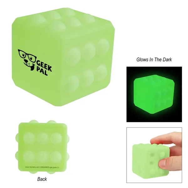 Glow-In-The-Dark Push Pop Cube... from ASI 61125 Hit Promotional Products / Hit®