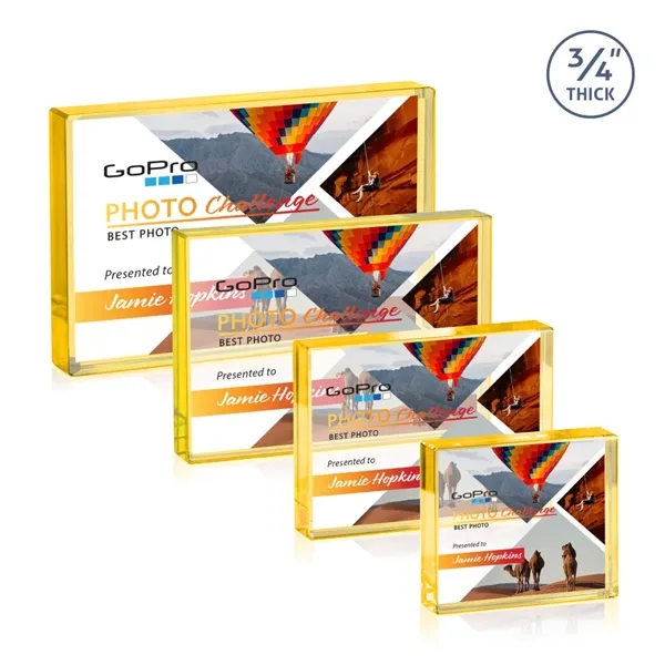 The expertly crafted VividPrint™ Verona is a Starfire crystal rectangle award... from ASI 84592 St Regis Group / St Regis