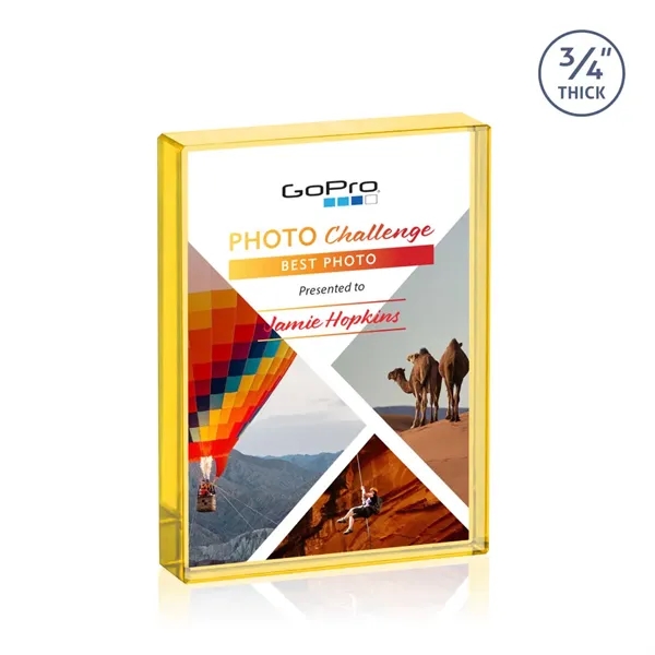 The expertly crafted VividPrint™ Verona is a Starfire crystal rectangle award... from ASI 84592 St Regis Group / St Regis
