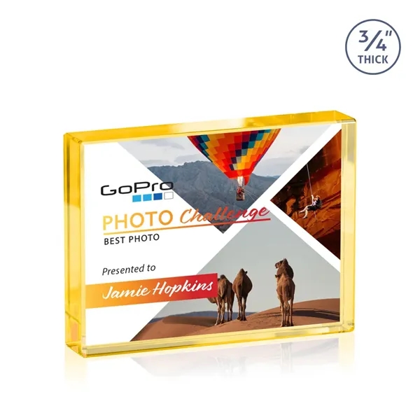 The expertly crafted VividPrint™ Verona is a Starfire crystal rectangle award... from ASI 84592 St Regis Group / St Regis