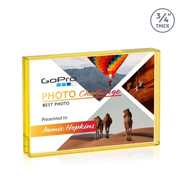 The expertly crafted VividPrint™ Verona is a Starfire crystal rectangle award... from ASI 84592 St Regis Group / St Regis