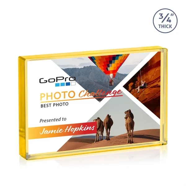 The expertly crafted VividPrint™ Verona is a Starfire crystal rectangle award... from ASI 84592 St Regis Group / St Regis